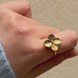 Flower Unique Spinner Ring