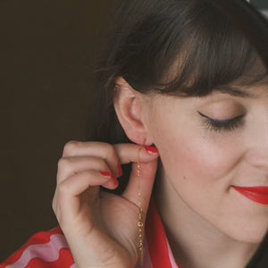 Andrea Atlas Signature Chain Earrings N°56 in Gold