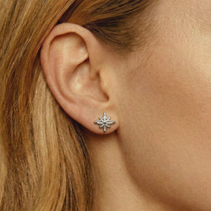 Little Star Stud Earrings in Silver