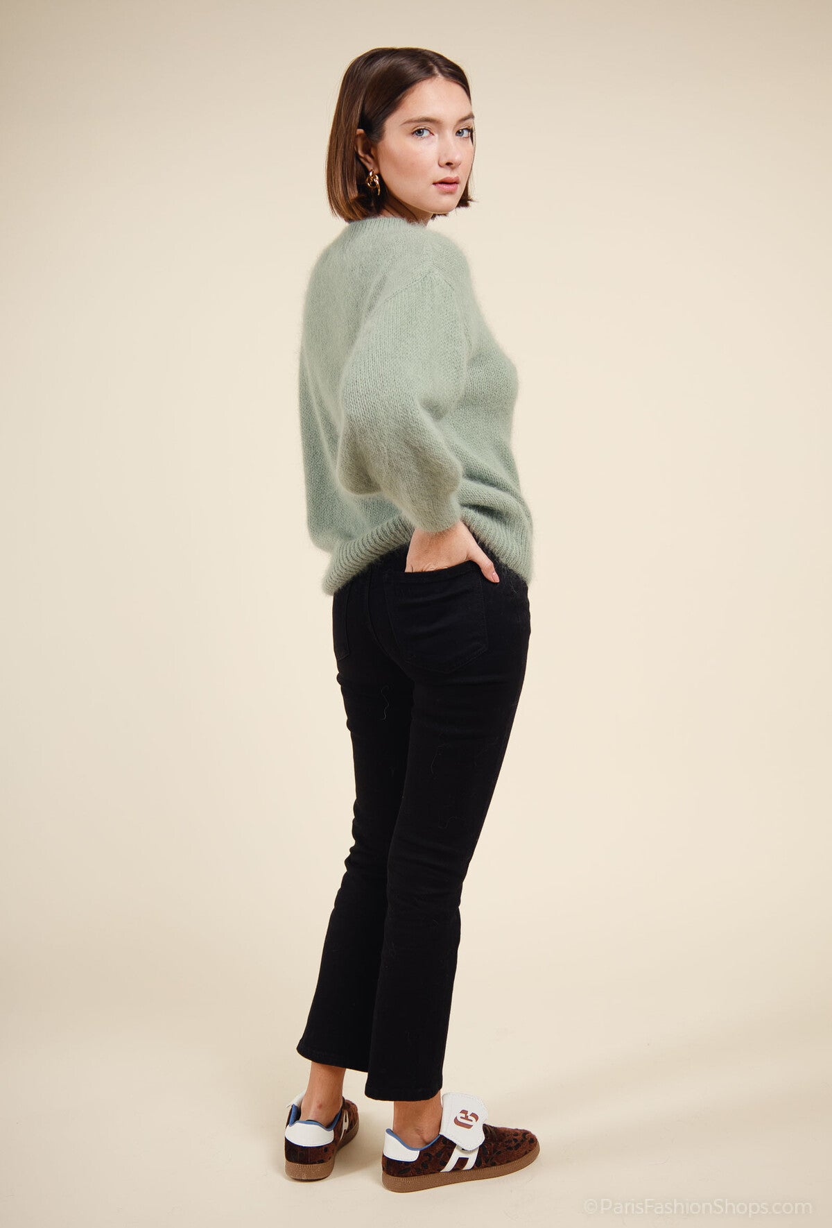 Green Italian Alpaca Jumper