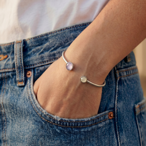 Julie Adjustable Bangle with Swarovski Stones