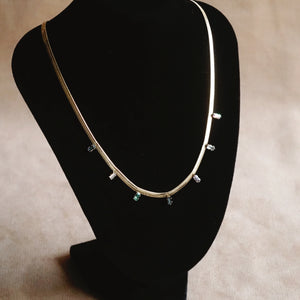 Snake Necklace with Rhinestones