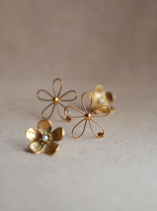 Prudence Flower Earrings