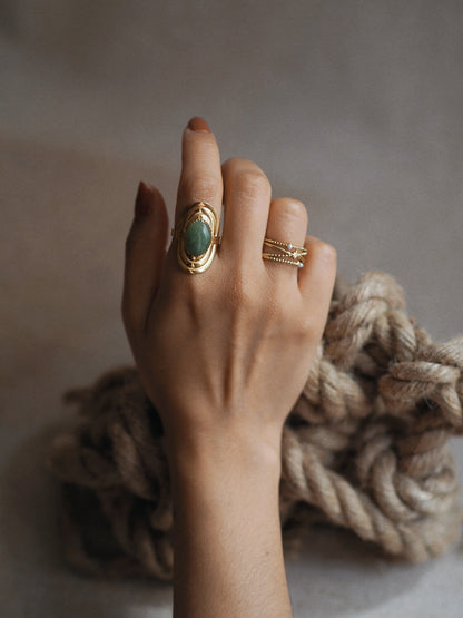 Jessica Green Aventurine Ring