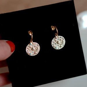 Sparkle Coin Earrings/ Mini