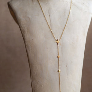 Aubrey Stars Necklace in Silver Colour