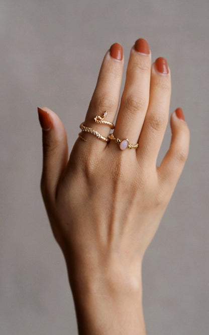 Madeleine Pink Stone Ring