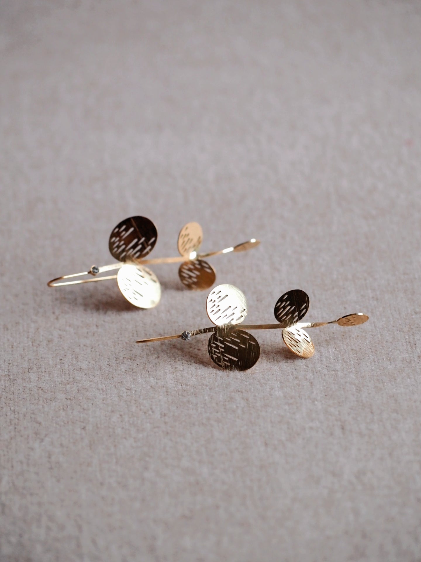 Melisande Gold Flower Earrings