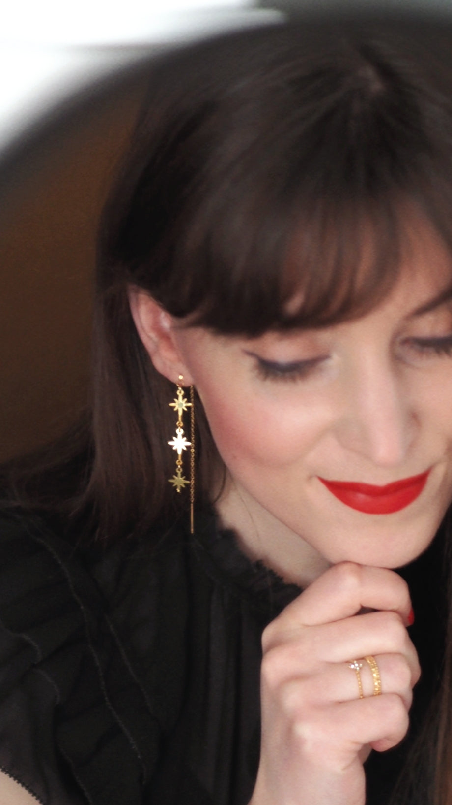 Linea Chain Earrings / Sparkle Limited Collection