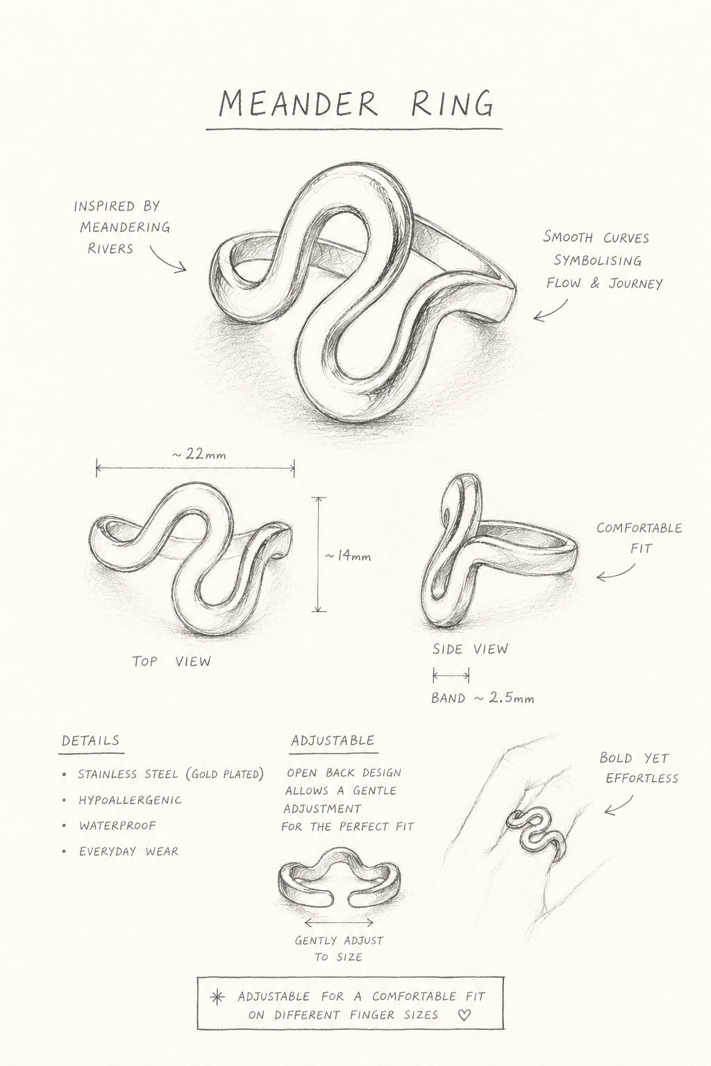 Meander Ring In Silver / Summer 26 Limited Gift