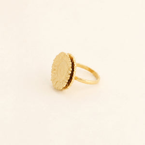 Sunflower Unique Spinner Ring