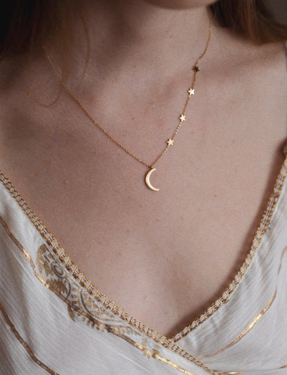 Rhiannon Moon And Stars Necklace