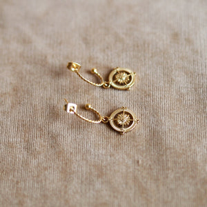 Andrea Atlas Compass Hoops