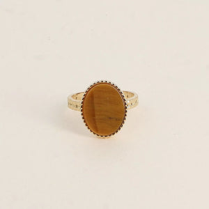 Oval Tiger Eye Ring