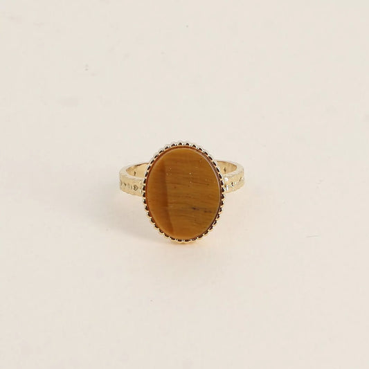 Oval Tiger Eye Ring