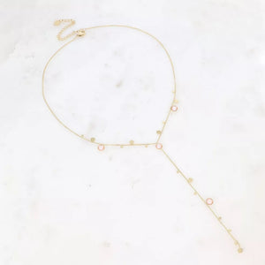 Lumira Necklace in Peach