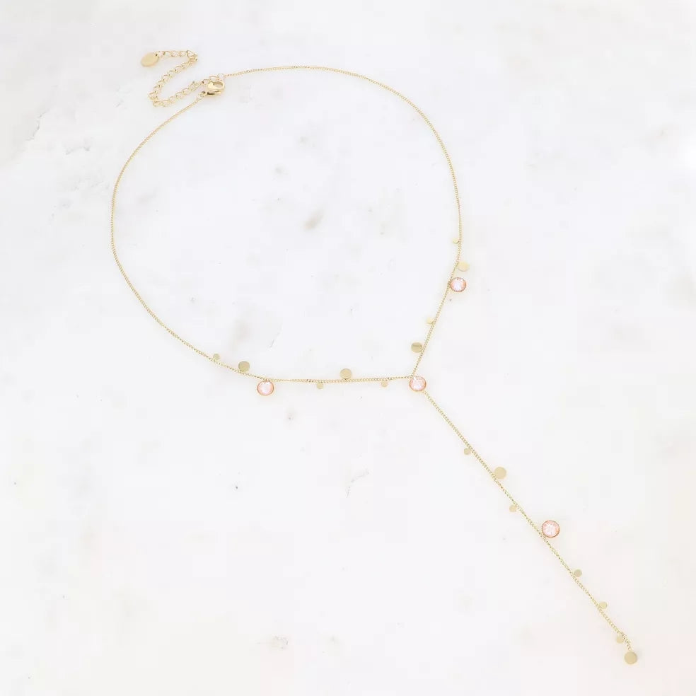 Lumira Necklace in Peach
