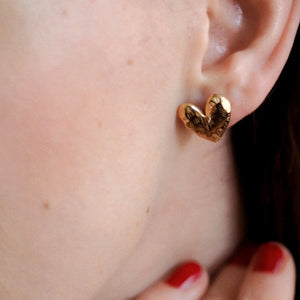 Maja Beautiful Heart Earrings In Silver