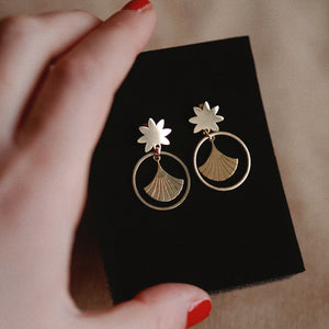 Andrea Atlas Fan Earrings