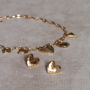 Maja Beautiful Heart Earrings In Silver