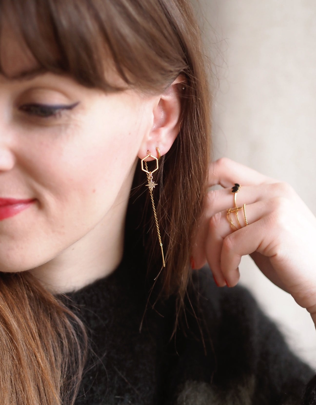 Andrea Atlas Signature Chain Earrings N°55