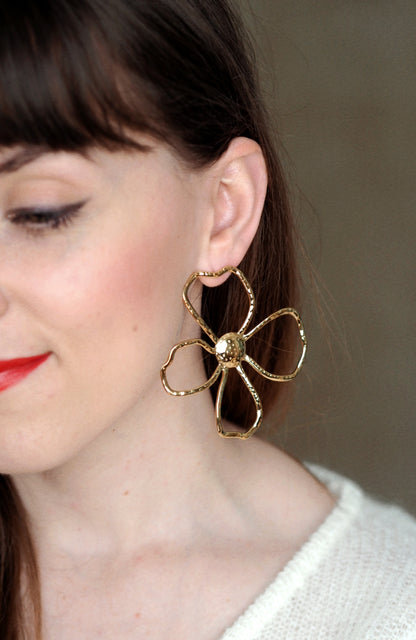 Milena Large Flower Earrings